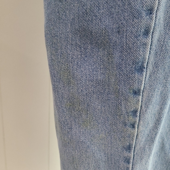 Levi 550 Classic Relaxed Tapered 30x28 Denim Light Wash Jeans Women VTG Sz 12S - Picture 7 of 9